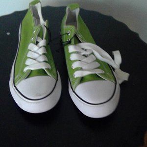 Green Sneakers Size 9